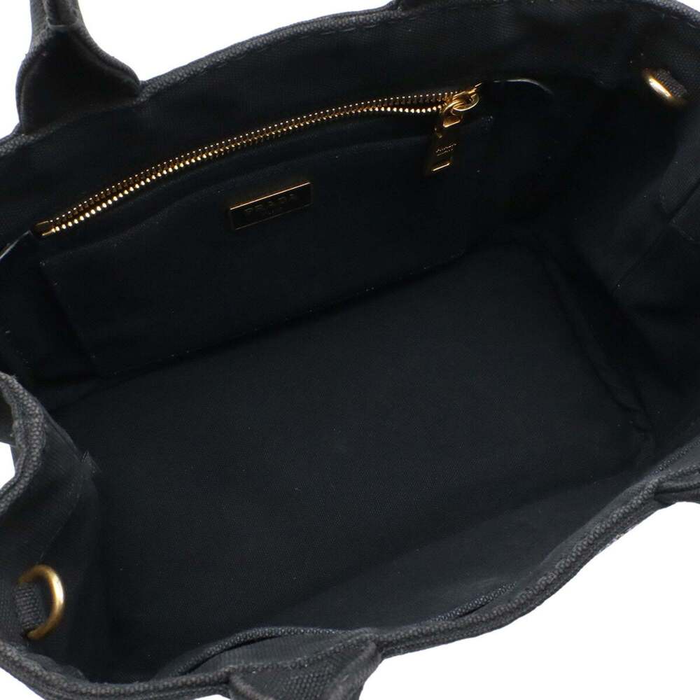 PRADA Black Canvas Shoulder Bag - Picture 7 of 9